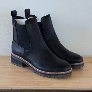 NEVER WORN - Kensie Khai Chelsea Boot Women's Size 7.5M Black Leather Ankle High